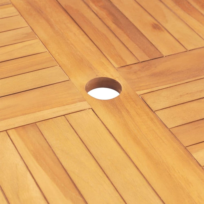 5 Piece Garden Dining Set Solid Wood Teak Toppbab