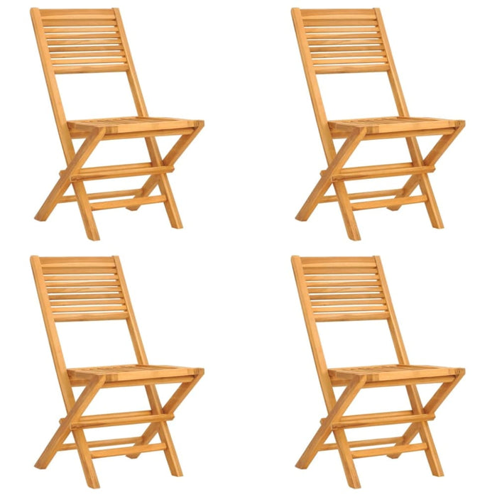 5 Piece Garden Dining Set Solid Wood Teak Toppbab