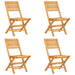 5 Piece Garden Dining Set Solid Wood Teak Toppbab