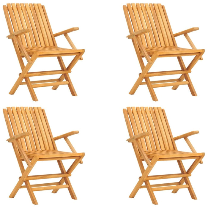 5 Piece Garden Dining Set Solid Wood Teak Toppbbp