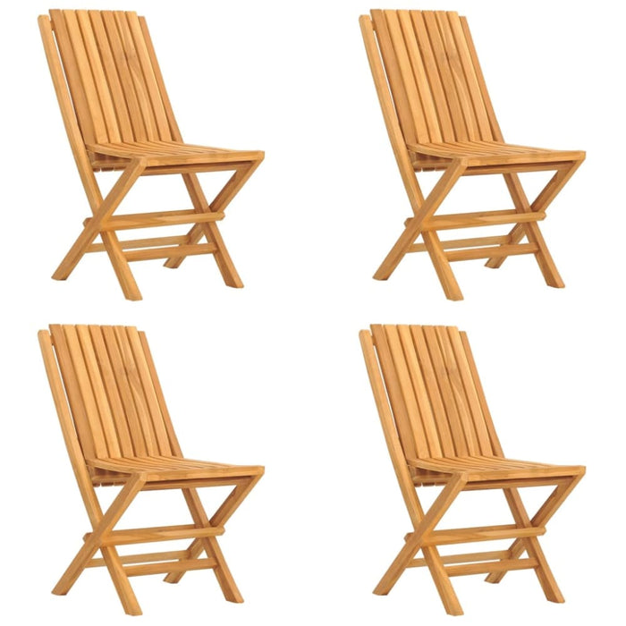 5 Piece Garden Dining Set Solid Wood Teak Toppbtl