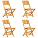 5 Piece Garden Dining Set Solid Wood Teak Toppbtn