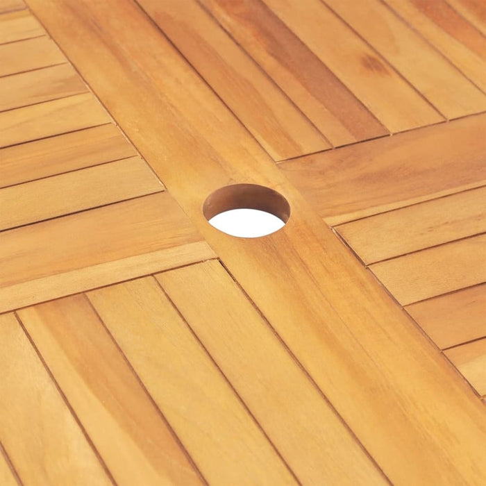 5 Piece Garden Dining Set Solid Wood Teak Toppbtn