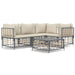 5 Piece Garden Lounge Set with Cushions Anthracite Poly
