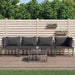 5 Piece Garden Lounge Set with Cushions Anthracite Poly