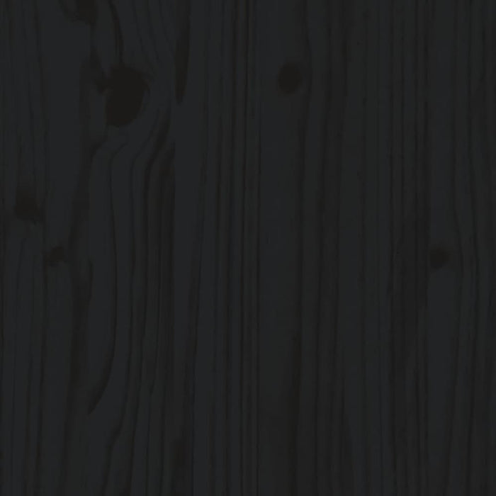 5 Piece Garden Lounge Set with Cushions Black Solid Wood