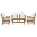 5 Piece Garden Lounge Set with Cushions Solid Acacia Wood