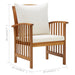 5 Piece Garden Lounge Set with Cushions Solid Acacia Wood