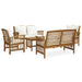 5 Piece Garden Lounge Set with Cushions Solid Acacia Wood