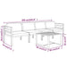 5 Piece Garden Lounge Set with Cushions Aluminium