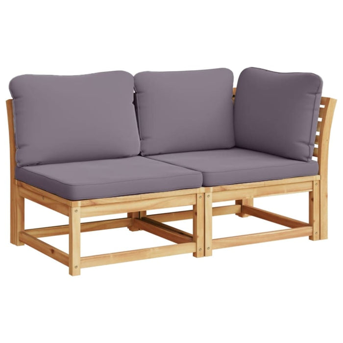 5 Piece Garden Lounge Set With Cushions Solid Wood Acacia