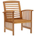 5 Piece Garden Lounge Set Solid Acacia Wood Tbpikia