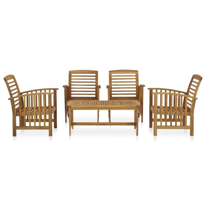 5 Piece Garden Lounge Set Solid Acacia Wood Tbpikia