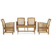 5 Piece Garden Lounge Set Solid Acacia Wood Tbpikia