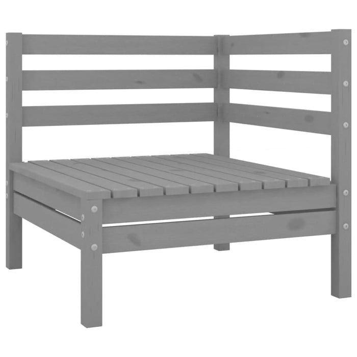 5 Piece Garden Lounge Set Solid Pinewood Grey Tbnxltk