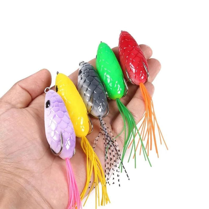 5 Piece Hengjia Fo035 Snake Skin Thunder Brogue Dummy Bait