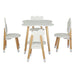 5 Piece Kids Table and Chairs Set Children Activity Study