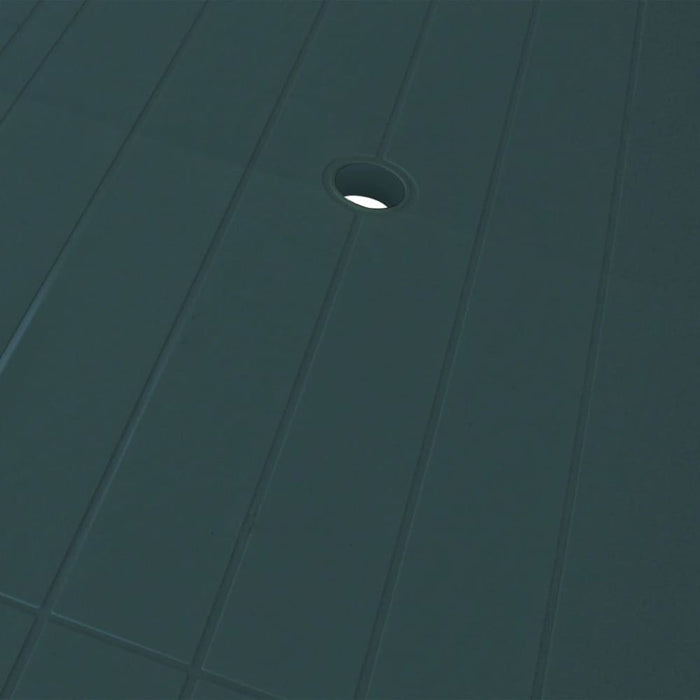 5 Piece Outdoor Dining Set Plastic Green Xipbik