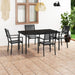 5 Piece Outdoor Dining Set Steel Tbitpol