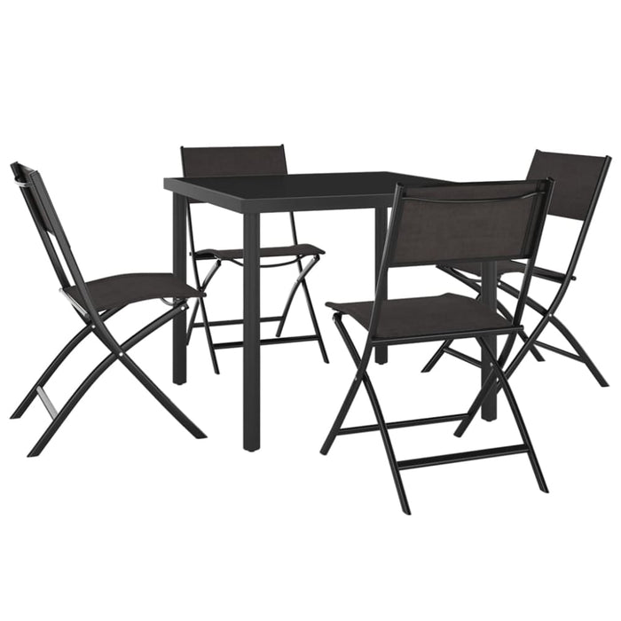 5 Piece Outdoor Dining Set Steel Tbitpot