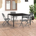 5 Piece Outdoor Dining Set Steel Tbitpta