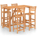 5 Piece Outdoor Bar Set Solid Acacia Wood Tbpinpb