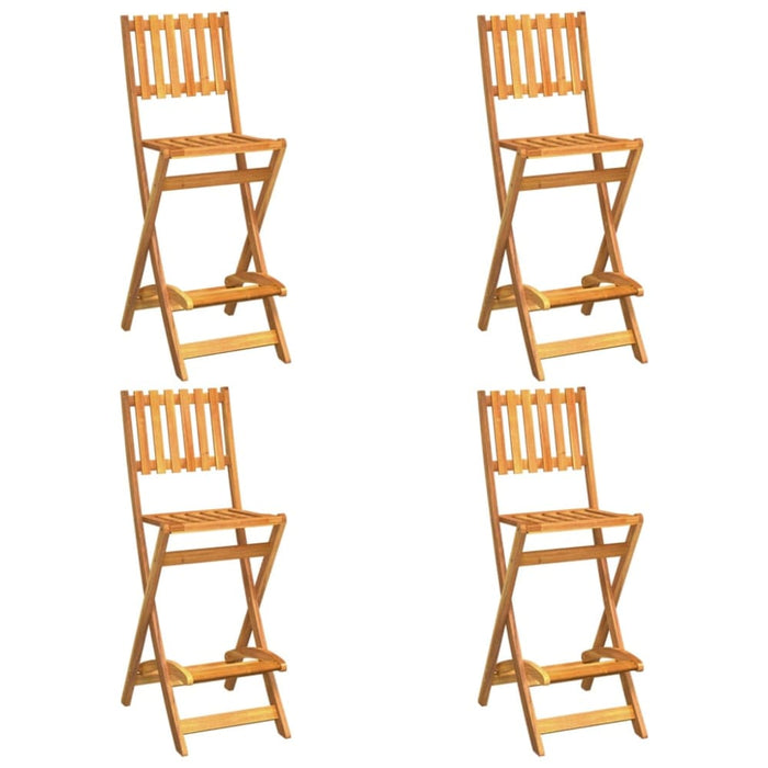 5 Piece Outdoor Bar Set Solid Wood Acacia Tobaklx