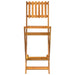5 Piece Outdoor Bar Set Solid Wood Acacia Tobaklx