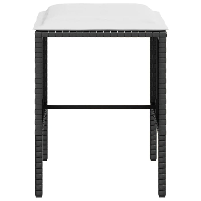 5 Piece L-shaped Couch Sofa Set with Cushions Poly Rattan