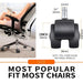 5 Piece Tpr Rubber Office Chair Wheels 2 Universal Mute