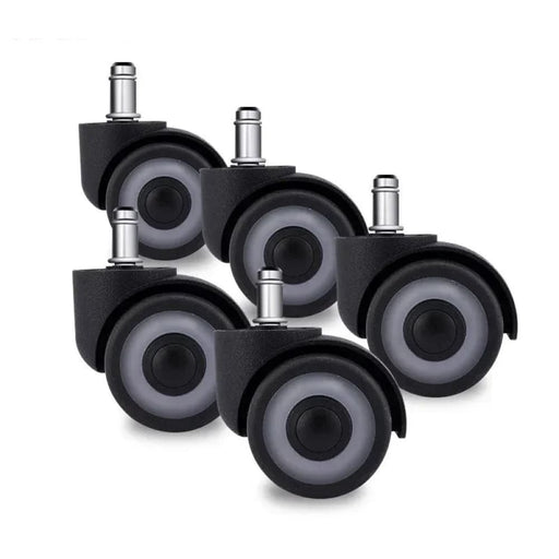 5 Piece Tpr Rubber Office Chair Wheels 2 Universal Mute