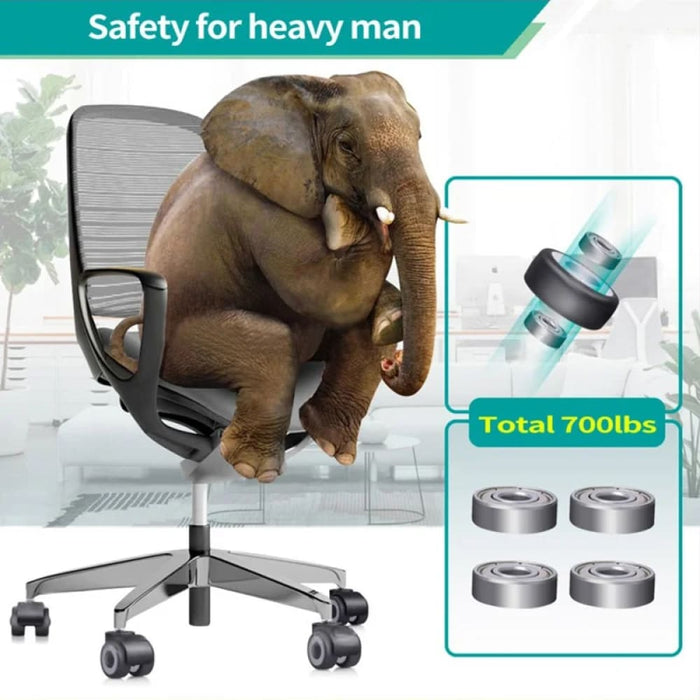 5 Piece Tpr Rubber Office Chair Wheels 2 Universal Mute