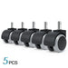 5 Piece Universal Mute Caster Set For Office Chairs 50kg