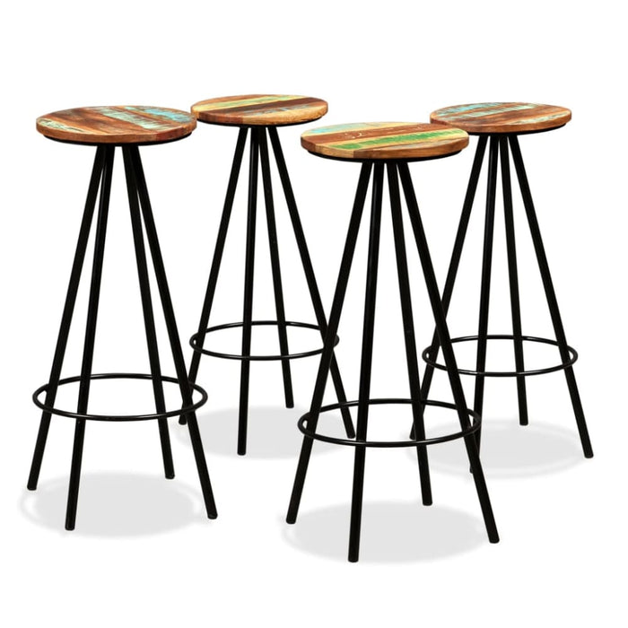 Bar Set 5 Pieces Solid Wood Reclaimed Xipoat
