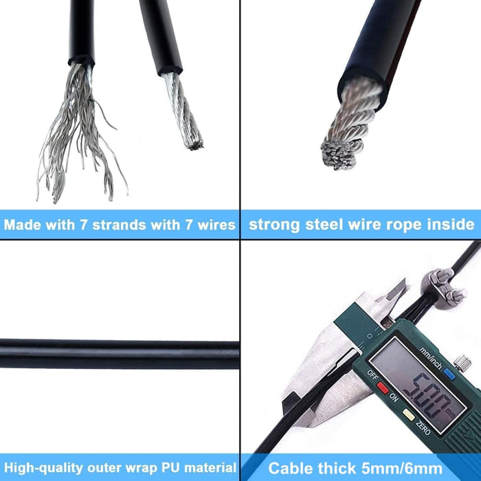 5-30m Thick Heavy Duty Steel Wire Rope for Cable Machine