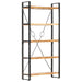 5-tier Bookcase Solid Acacia Wood Xnlpni