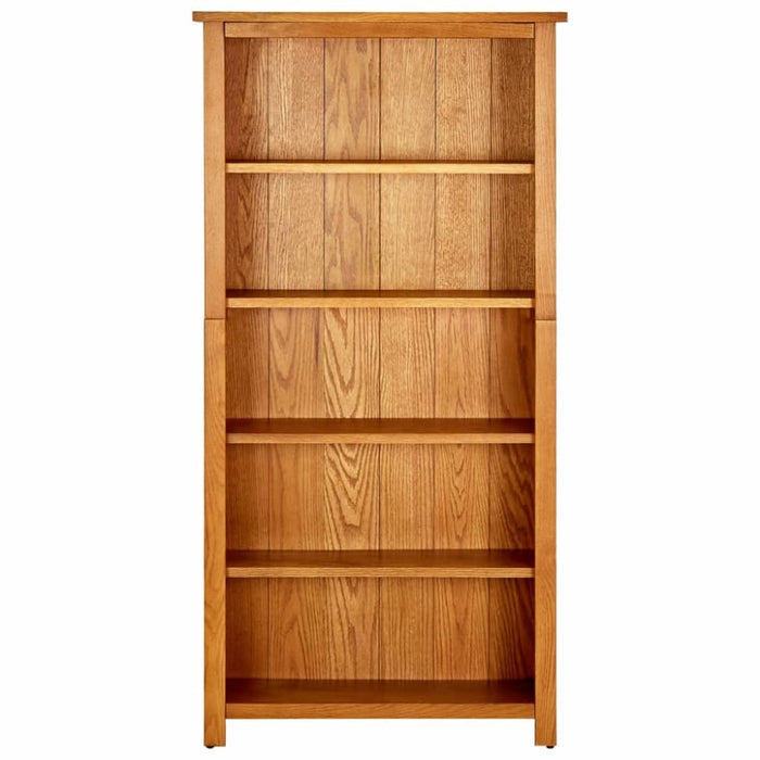 5 - tier Bookcase Solid Oak Wood Ttoitl