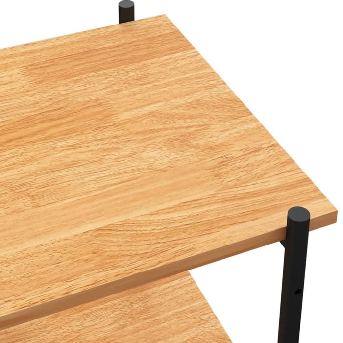 5-tier Shelving Unit Black and Oak 80x40x163 Cm Ttltan