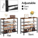 5-tier Shoe Rack Industrial Organizer Storage Bench