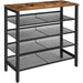5-tier Shoe Rack Industrial Organizer Storage Bench