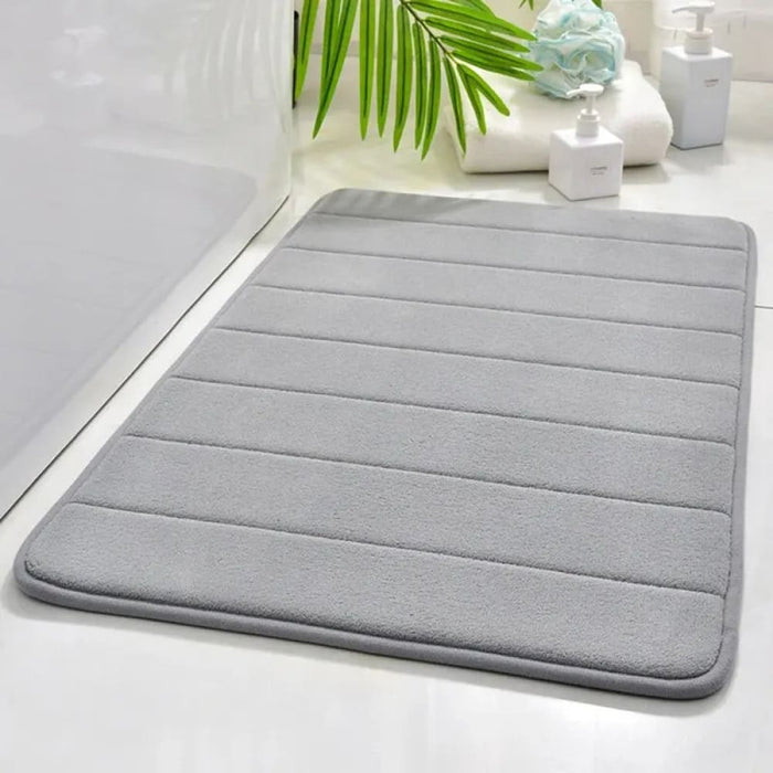 50 80cm Anti Skid Bathroom Mat Quick Dry Memory Cotton