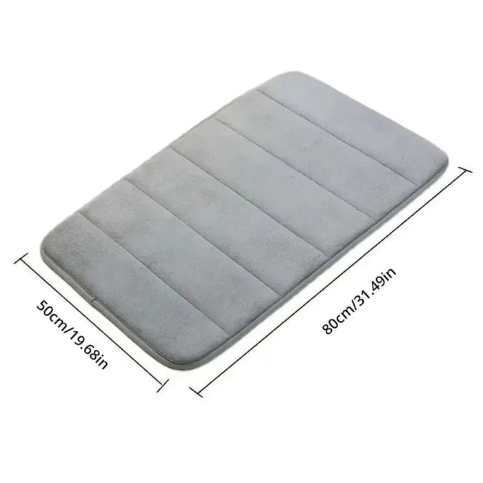 50 80cm Anti Skid Bathroom Mat Quick Dry Memory Cotton