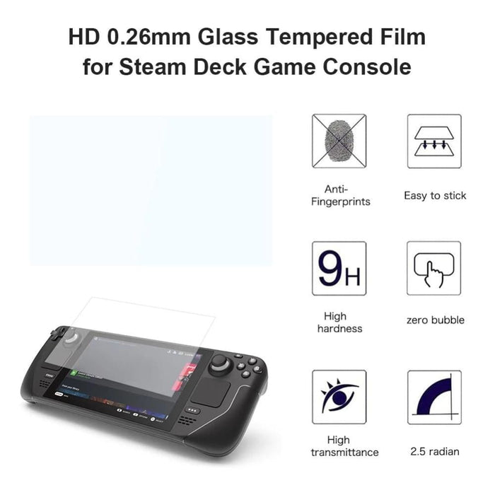 50 Pcs 0.26mm 9h 2.5d Tempered Glass Film For Game Console