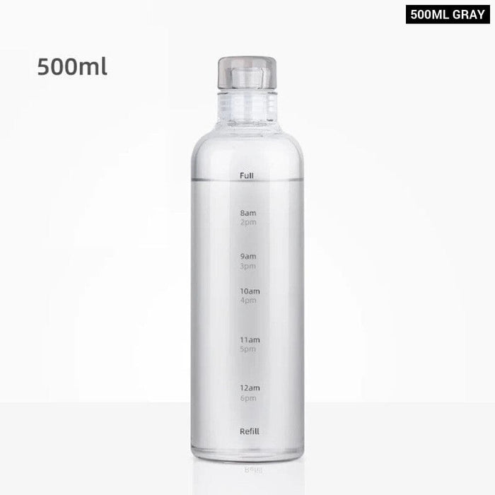 500/750ml Glass Cup With Time Marker
