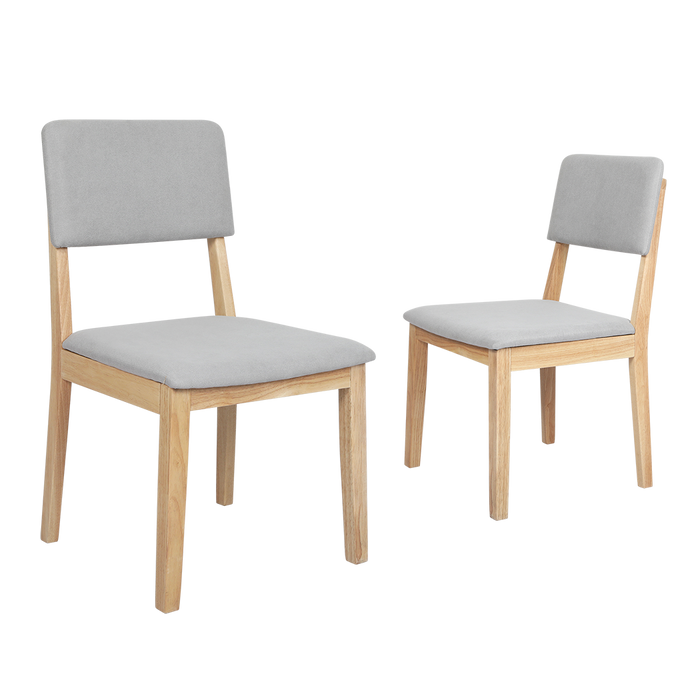2X Dining Chair Armless Upholstered Seat