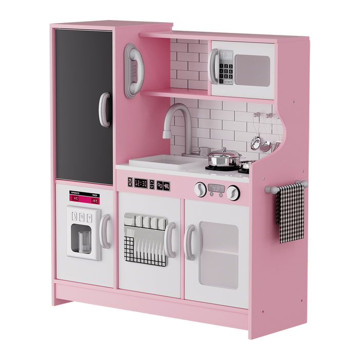 Goslash Picks Kids Kitchen Set Wooden Pretend Play Cooking Toy