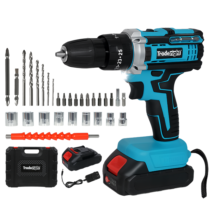 21V Cordless Drill Driver Set 2×2.0Ah Battery