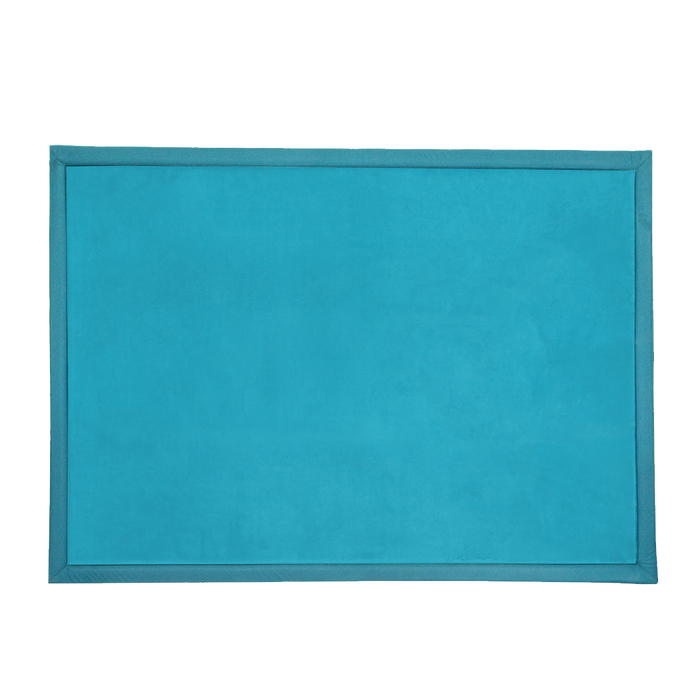 Goslash Picks Coral Velvet Area Rugs Large Mat 150X200Cm Blue