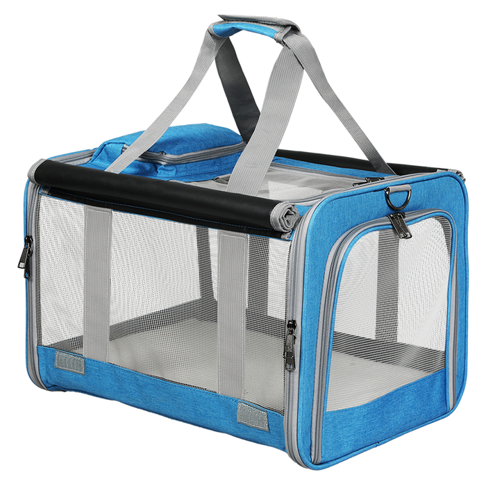 Goslash Picks 3 In 1 Pet Soft Crate Dog Cat Carrier Xl Size Blue