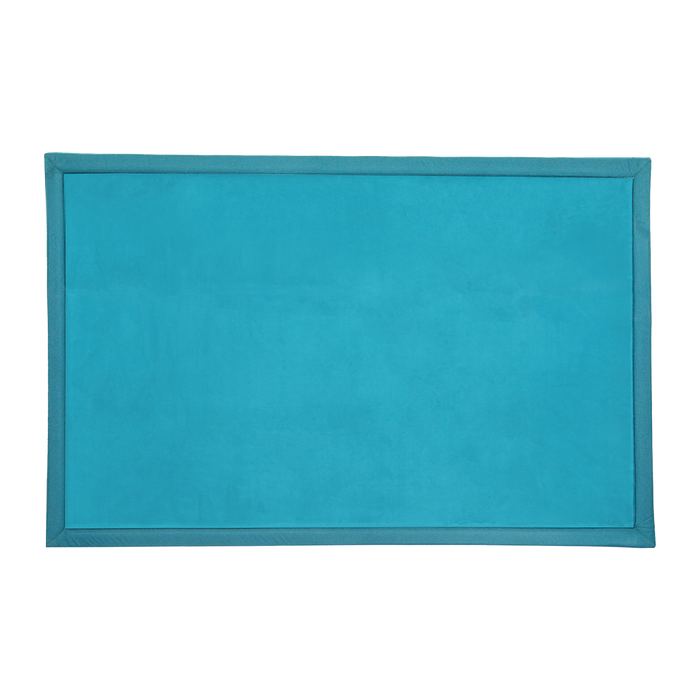 Goslash Picks Coral Velvet Area Rugs Large Mat 120X200Cm Blue